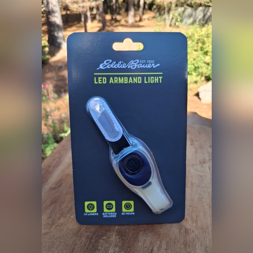 New Eddie Bauer LED Armband Light For Safe Walking Cycling Running
